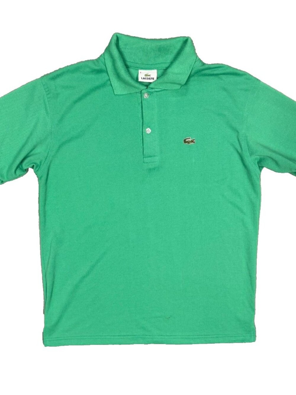 Lacoste Polo Shirt Pique Cotton Short Sleeve Green Large